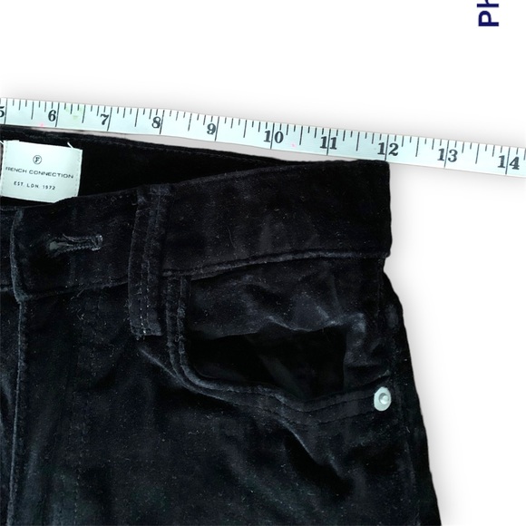 French Connection Black Velvet Slim pants - Picture 6 of 6